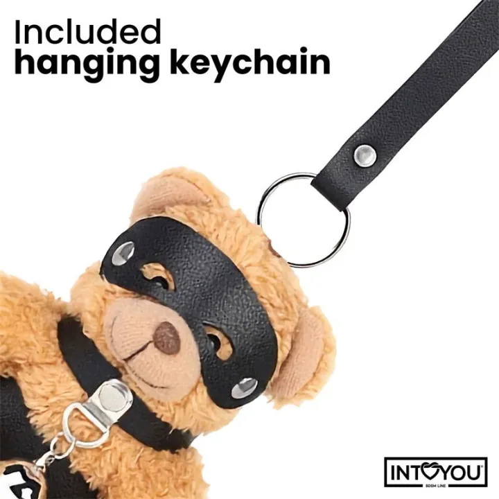 Mimi Llavero de Osito BDSM con Collar y Cascabel de Intoyou Bdsm Line