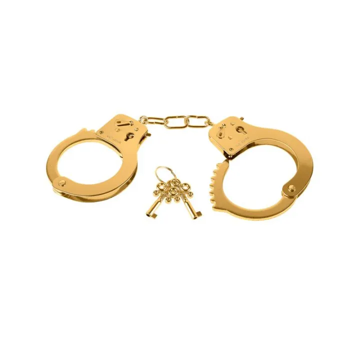 Esposas de Metal Doradas de Fetish Fantasy Gold