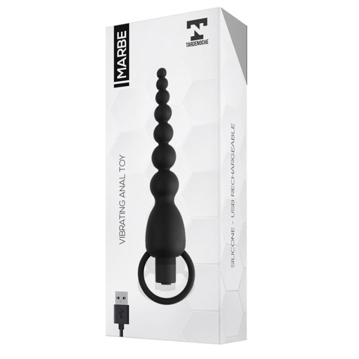 Marbe Cadena Anal con Vibración USB Silicona de Tardenoche | VibraZon