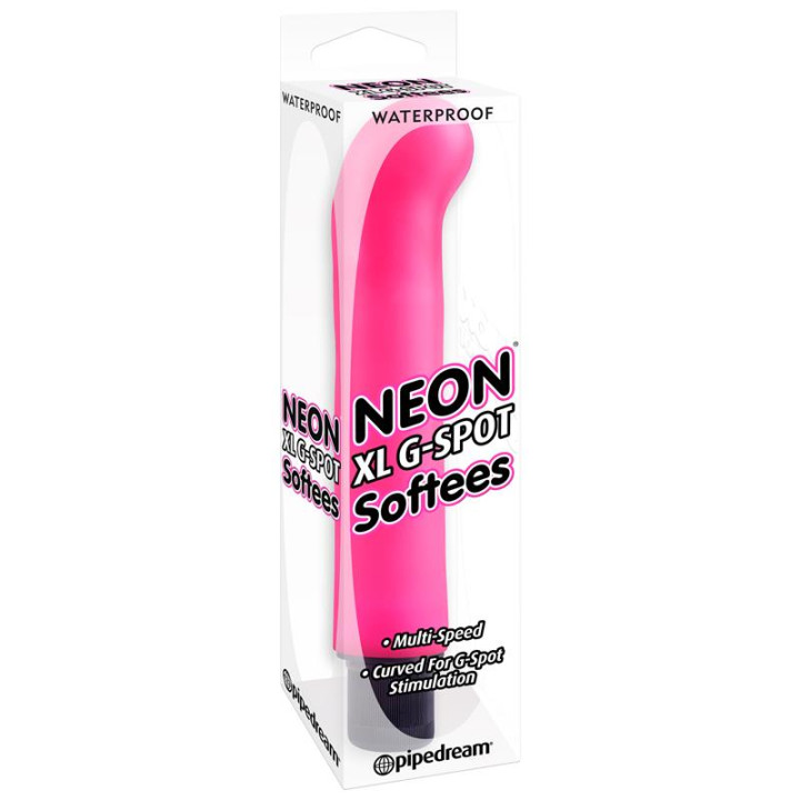 Neon Vibrador XL Luv Touch G-Spot Softees Rosa | VibraZon