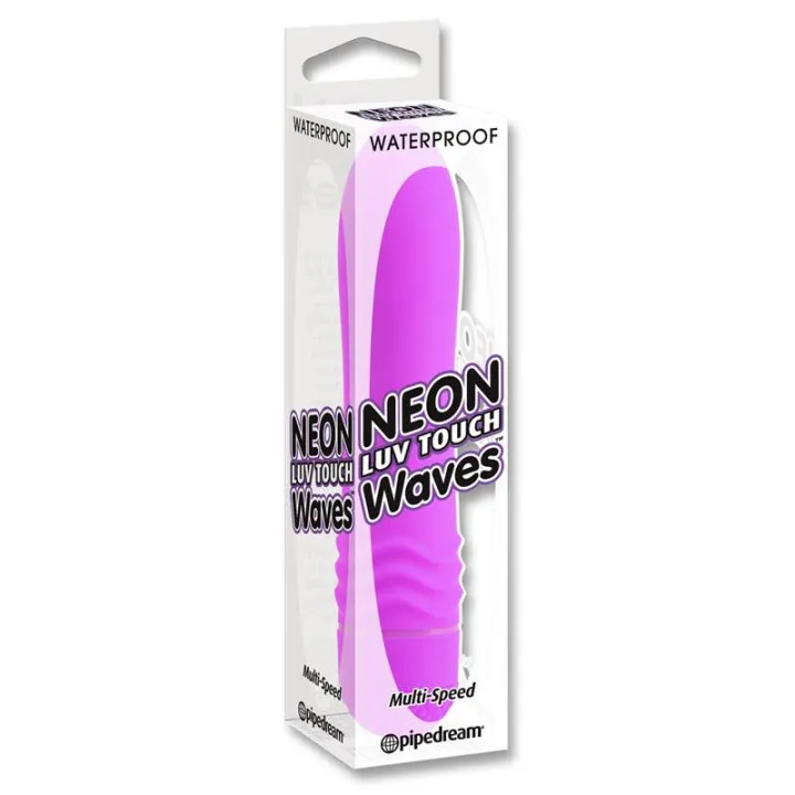 Neon Vibrador Luv Touch Waves Púrpura