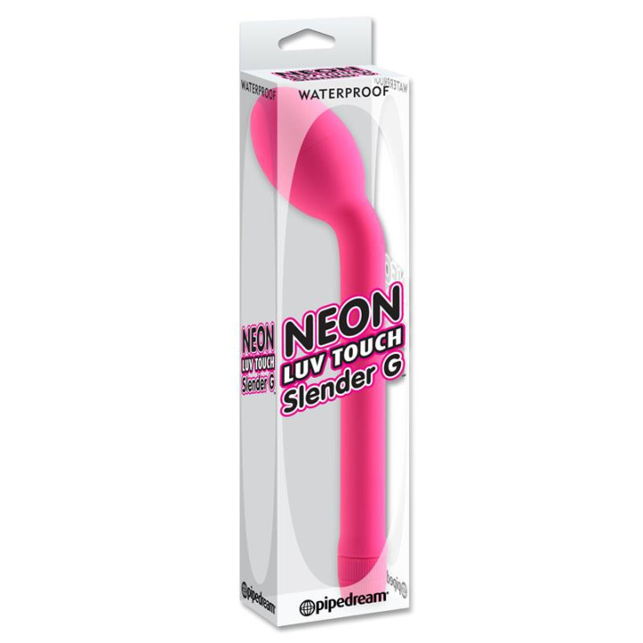 Neon Vibrador Luv Touch Slender Punto G Rosa | VibraZon