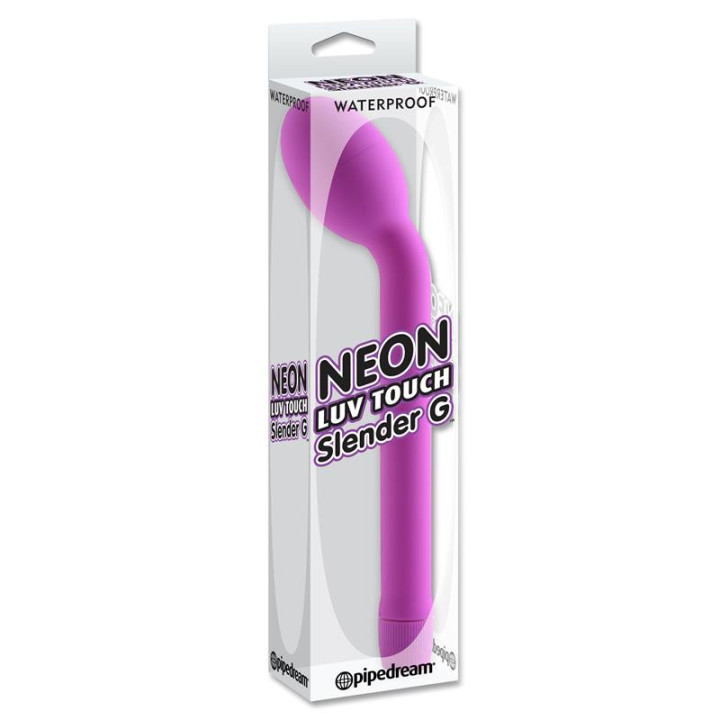 Neon Vibrador Luv Touch Slender Punto G Púrpura | VibraZon