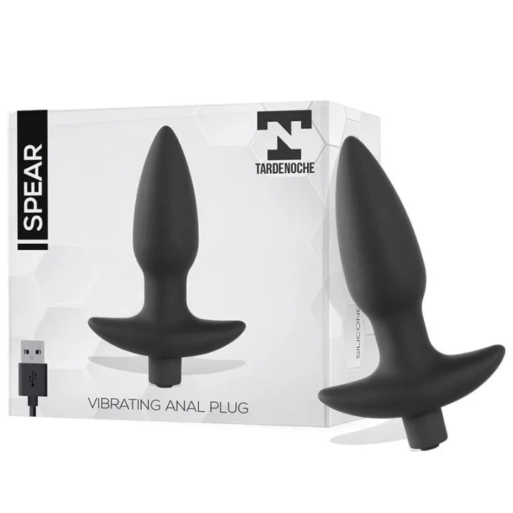 Spear Plug Anal con Vibracion USB Silicona de Tardenoche