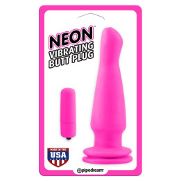 Neon Plug Anal Vibrador Rosa | VibraZon