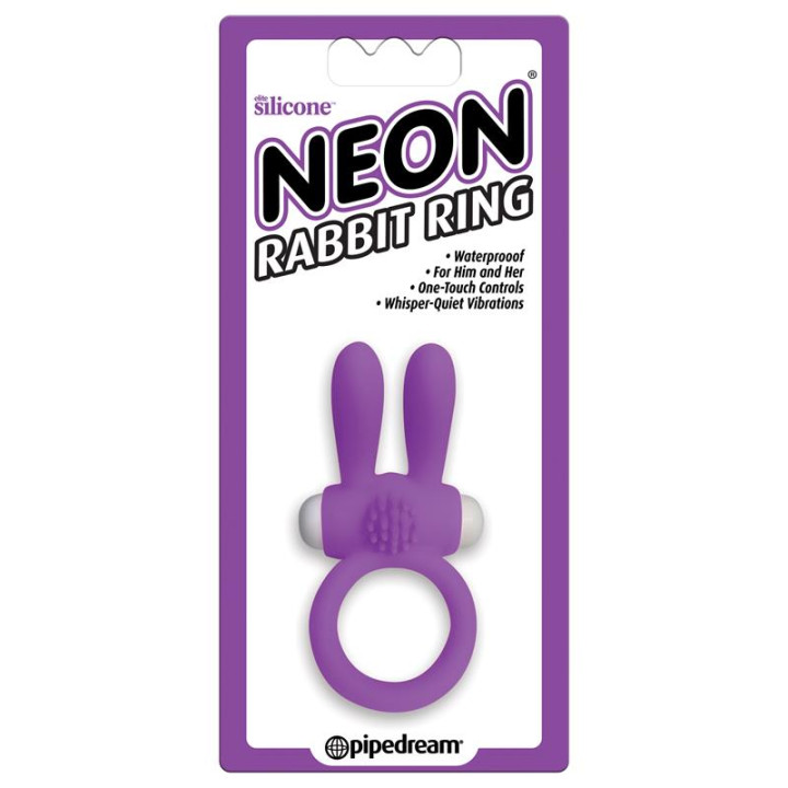 Neon Anillo Rabbit Color Púrpura | VibraZon