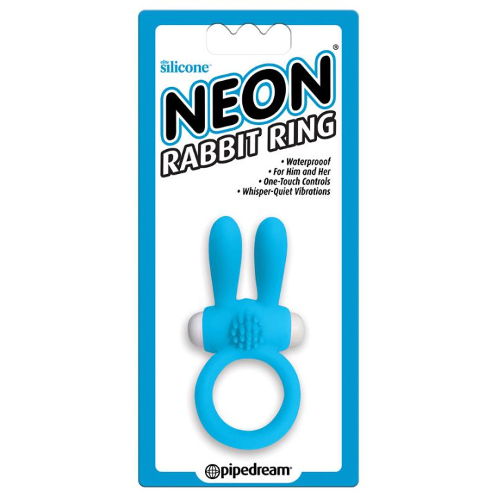 Neon Anillo Rabbit Color Azul | VibraZon