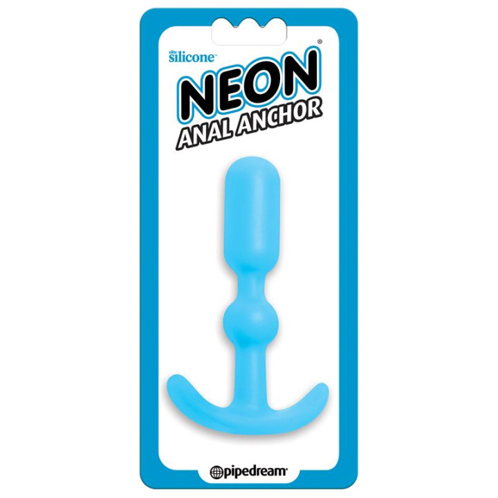Neon Plug Anal Ancho Azul | VibraZon