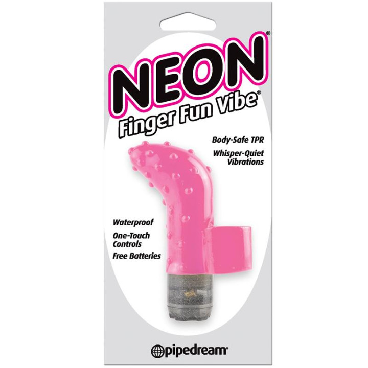 Neon Mini Vibrador Finger Fun Rosa | VibraZon