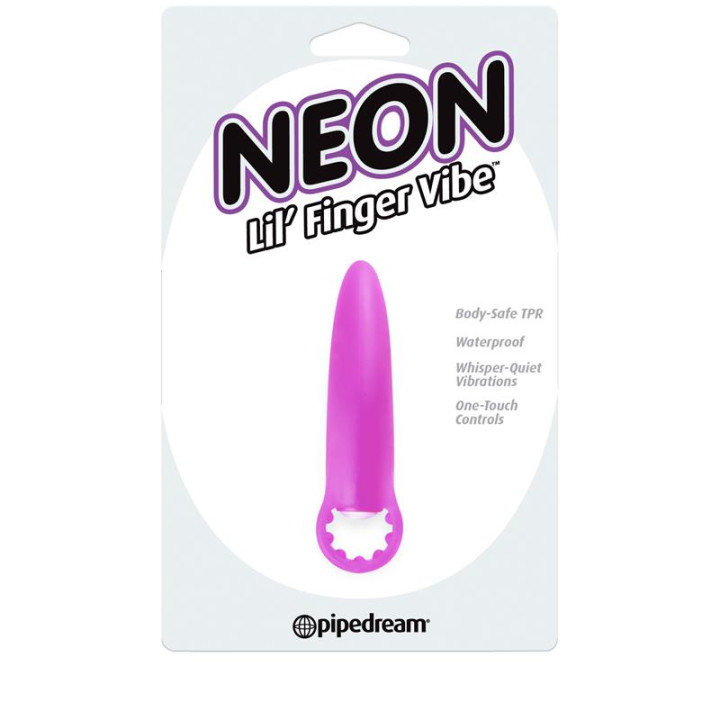 Neon Mini Vibrador Lil Finger Púrpura | VibraZon
