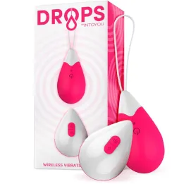 Huevo Vibrador Control Remoto USB Silicona Rosa de Drops