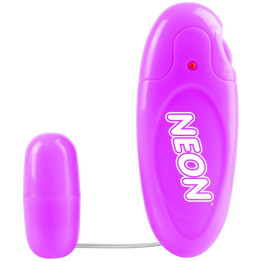 Neon Bala Vibradora a Control Remoto Luv Touch Púrpura | VibraZon