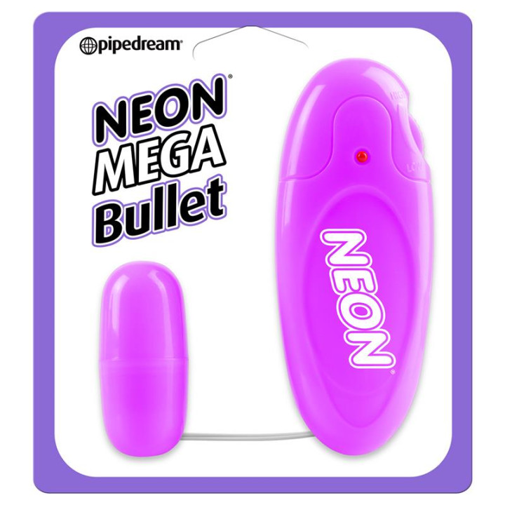 Neon Bala Vibradora a Control Remoto Luv Touch Púrpura | VibraZon