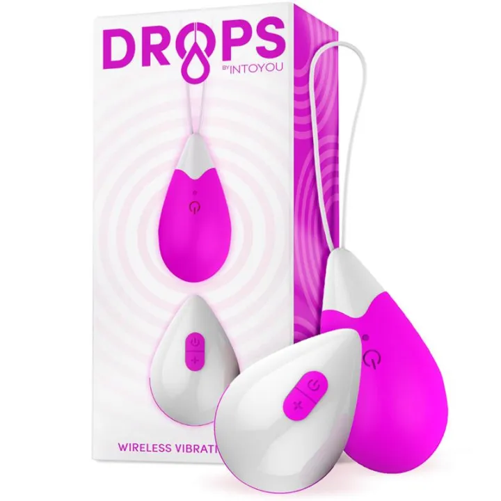 Huevo Vibrador Control Remoto USB Silicona Purpura de Drops