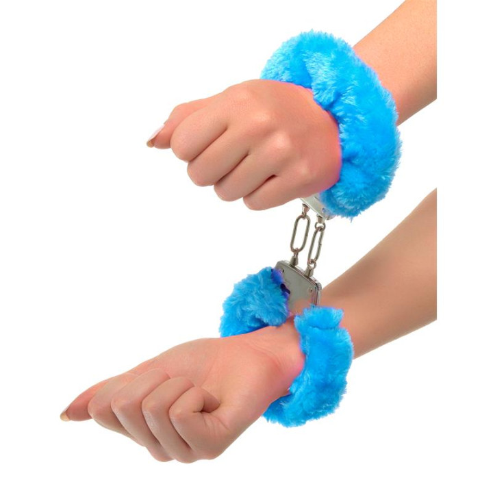 Neon Esposas Forradas Color Azul | VibraZon