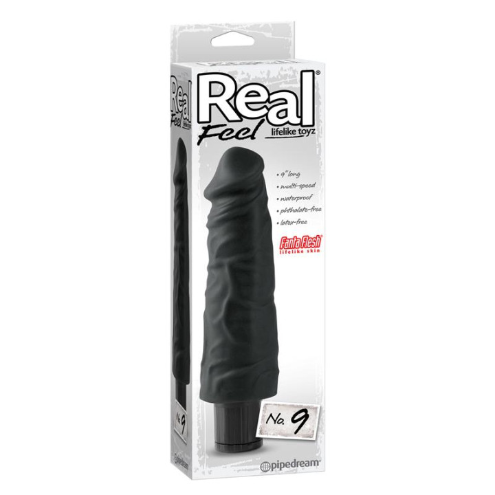 Vibrador Realista No. 9 Negro de Real Feel | VibraZon
