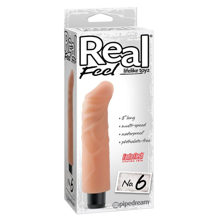 Vibrador Realista No. 6 Natural de Real Feel | VibraZon