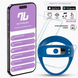 Rank Anillo Vibrador con APP Azul de Intoyou App Series | VibraZon