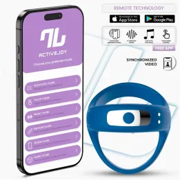 Rank Anillo Vibrador con APP Azul de Intoyou App Series