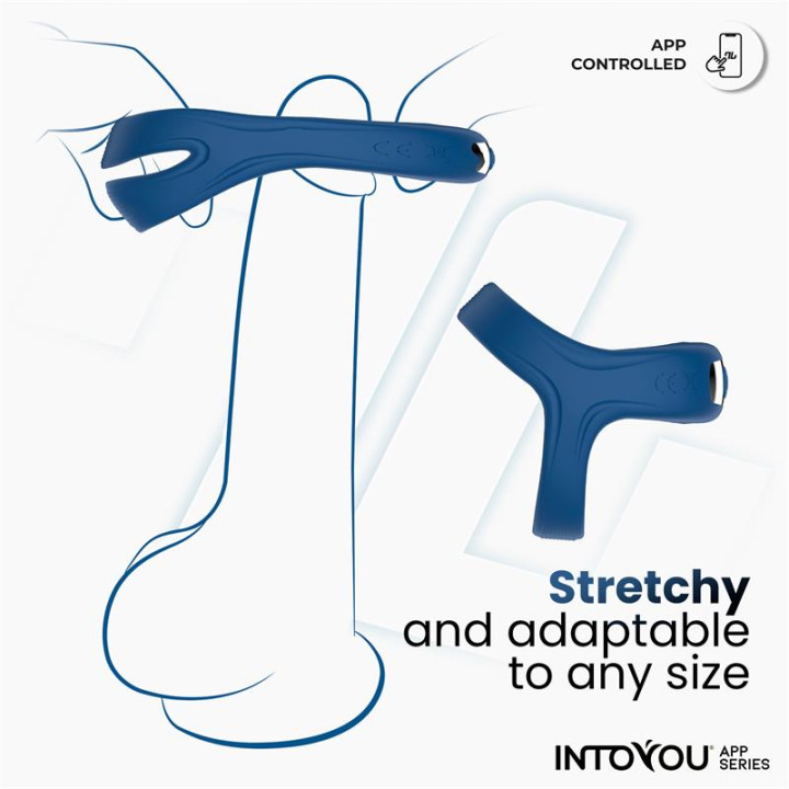 Rank Anillo Vibrador con APP Azul de Intoyou App Series | VibraZon