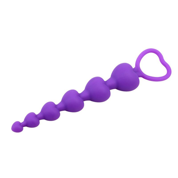 Cadena Anal Heart Booty Beads de Chisa | VibraZon