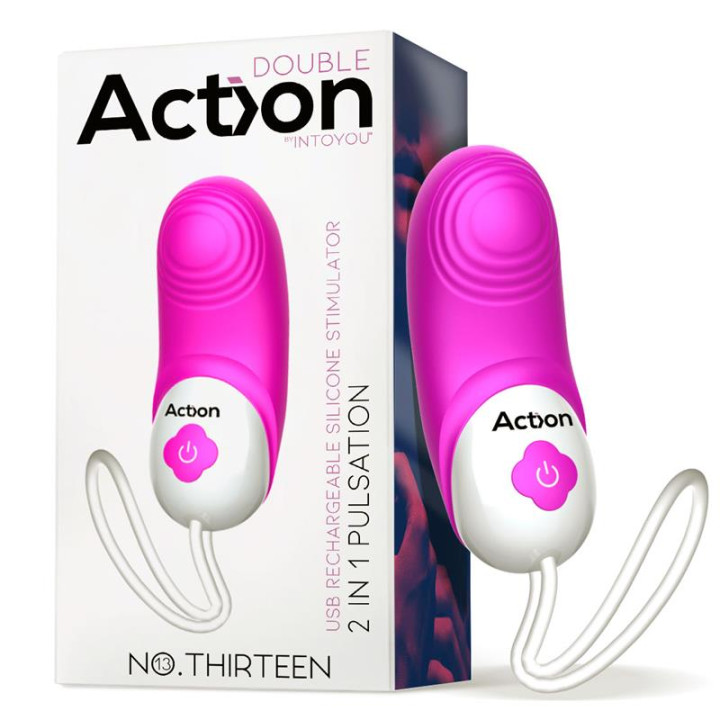 No. Thirteen Estimulador 2 in 1 con Vibración y Pulsación de Action | VibraZon