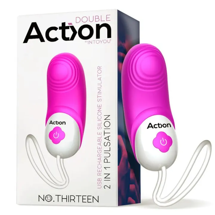 No. Thirteen Estimulador 2 in 1 con Vibración y Pulsación de Action