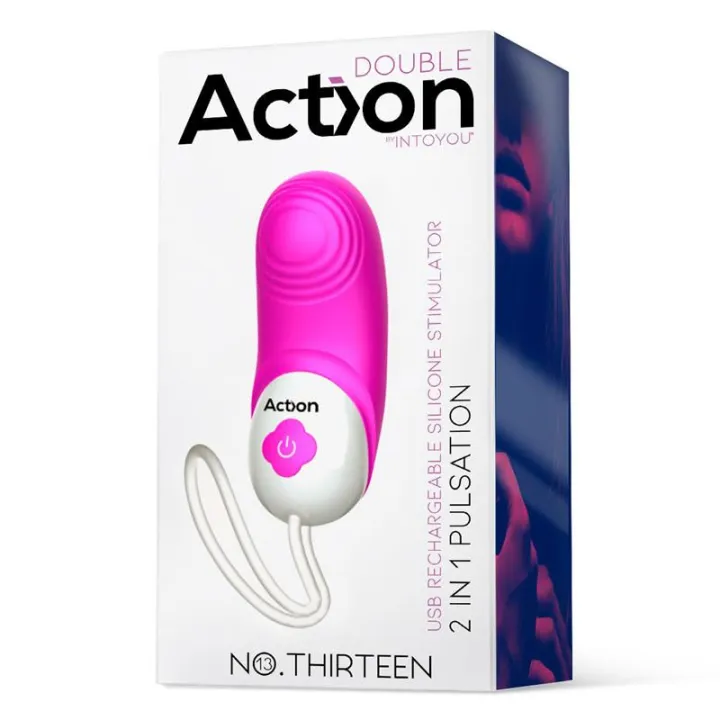 No. Thirteen Estimulador 2 in 1 con Vibración y Pulsación de Action