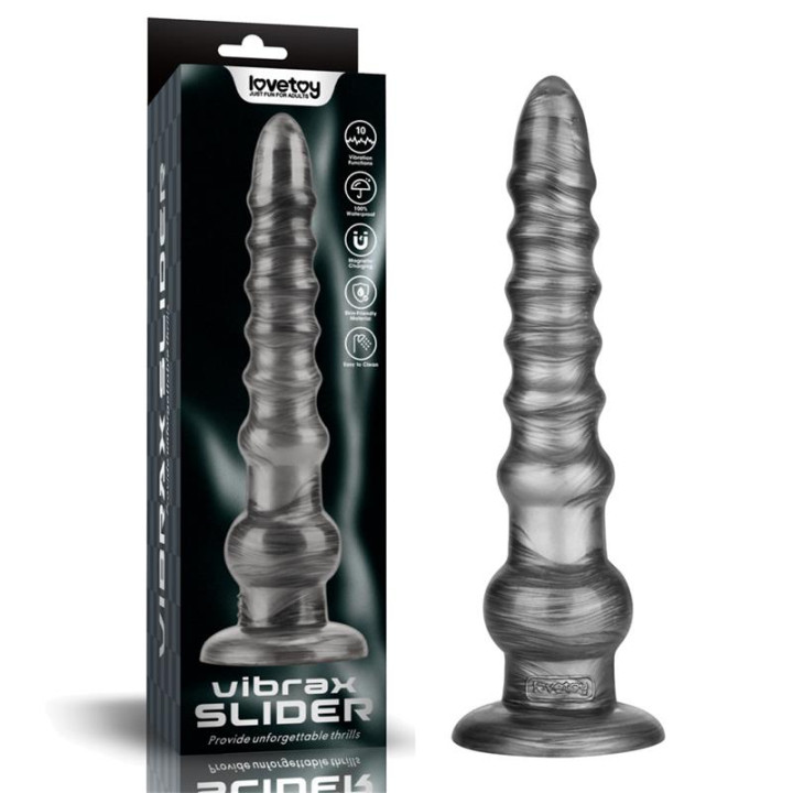 Vibrax Slider Dildo Anal con Vibración King Sized 12.5 de Lovetoy | VibraZon