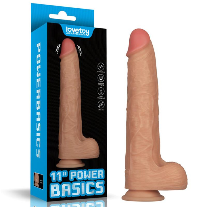 Power Basics Dildo con Vibración 11 de Lovetoy | VibraZon
