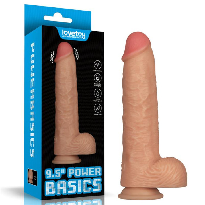 Power Basics Dildo con Vibración 9.5 de Lovetoy | VibraZon