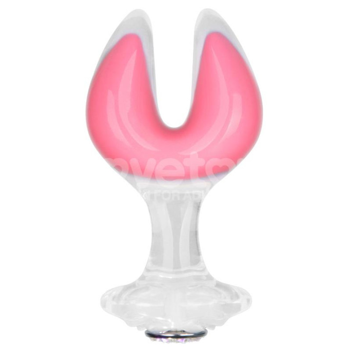 Gemoria Plug Anal Silicona Doble Punta Brilla en la Oscuridad de Lovetoy | VibraZon