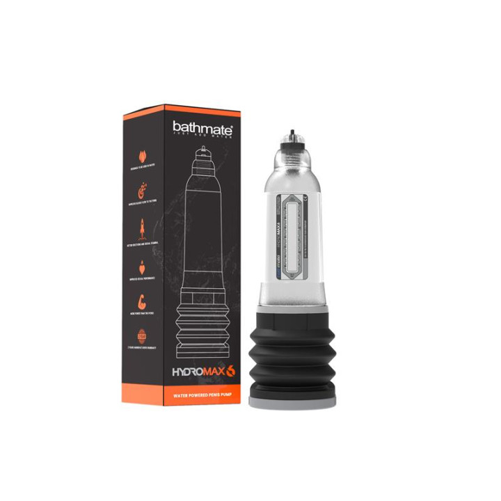 Bomba para el pene Hydromax6 Transparente de Bathmate | VibraZon