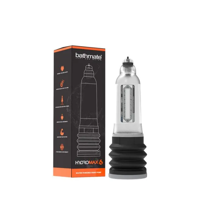 Bomba para el pene Hydromax6 Transparente de Bathmate
