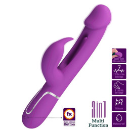 Kampas Vibrador con Lengua Lila de Prettylove | VibraZon
