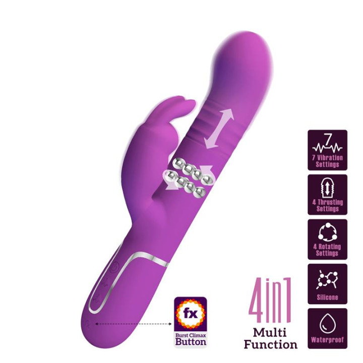Coale Vibrador con Bolas Rotatorias y Up and Down de Prettylove | VibraZon