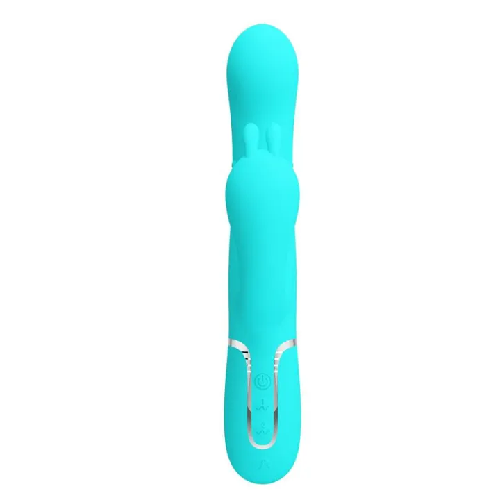 Cammy Vibrador con Bolas Rotadoras y Cadena Anal de Prettylove