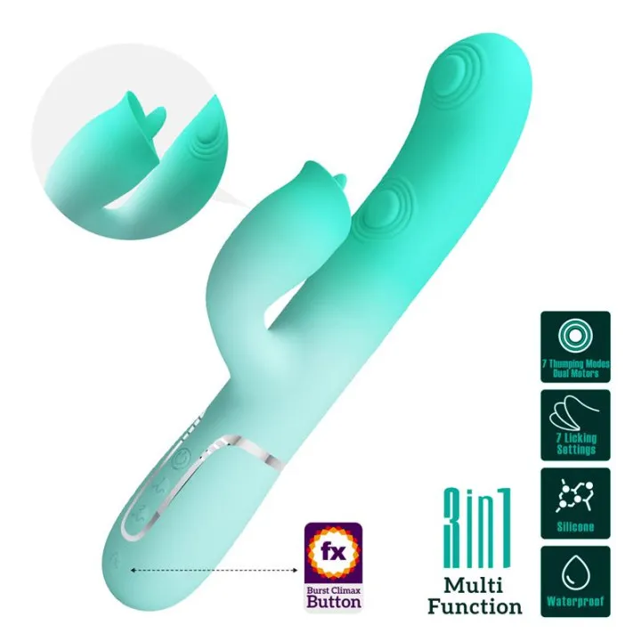 Gigi Vibrador con Thumping y Licking de Prettylove