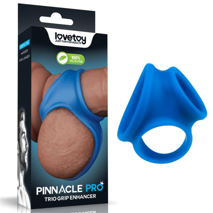 Pinnacle Pro Trio Grip Enhancer Anillo para el Pene de Lovetoy | VibraZon