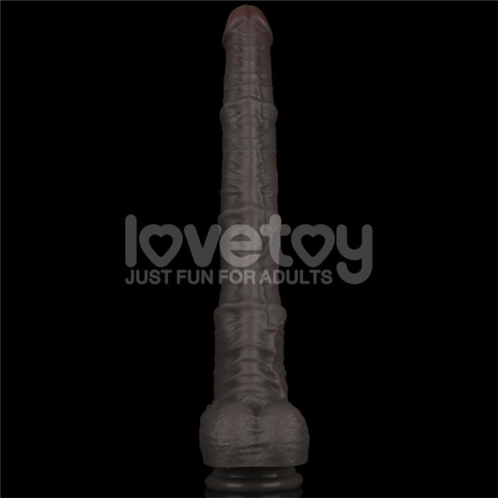Dildo Dual Layered Articulable XXL 16 de Lovetoy | VibraZon