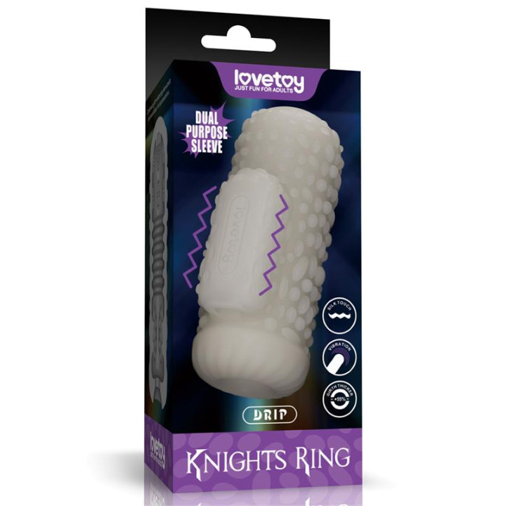 Knights Ring Funda para el Pene y Estimulador Drip de Lovetoy | VibraZon