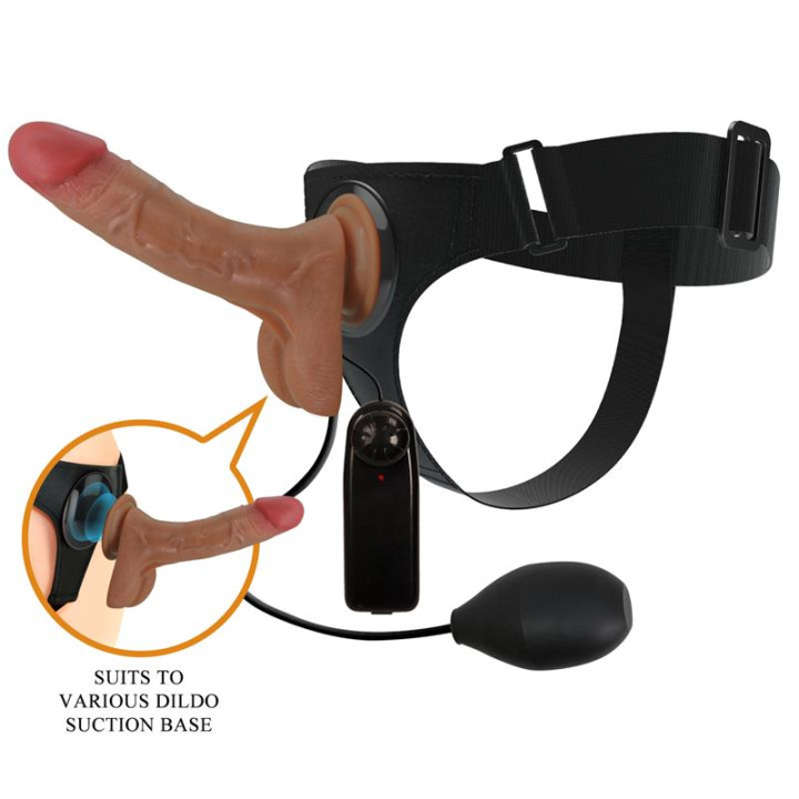 Oher Arnés con Dildo con vibración y Función Squirt de Prettylove | VibraZon