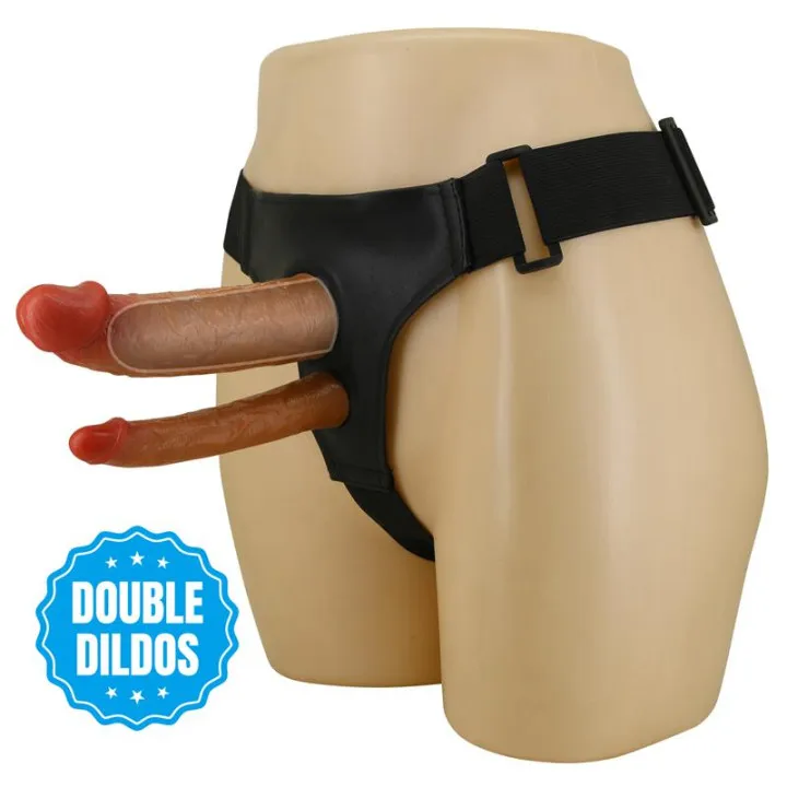 Keaven Arnés con Dildo Doble Hueco de Prettylove