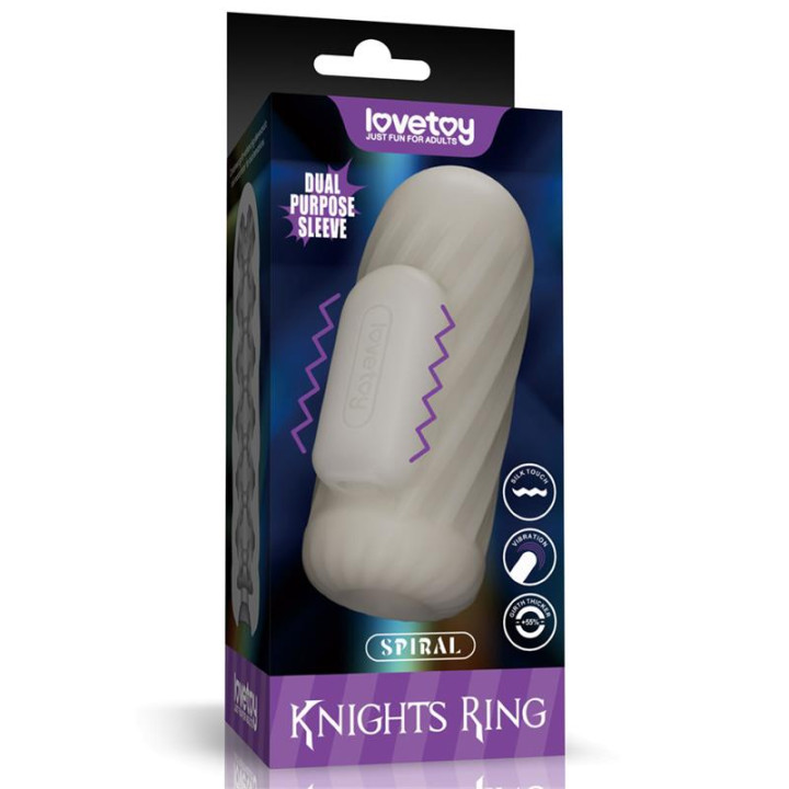 Knights Ring Funda para el Pene y Estimulador Spiral de Lovetoy | VibraZon