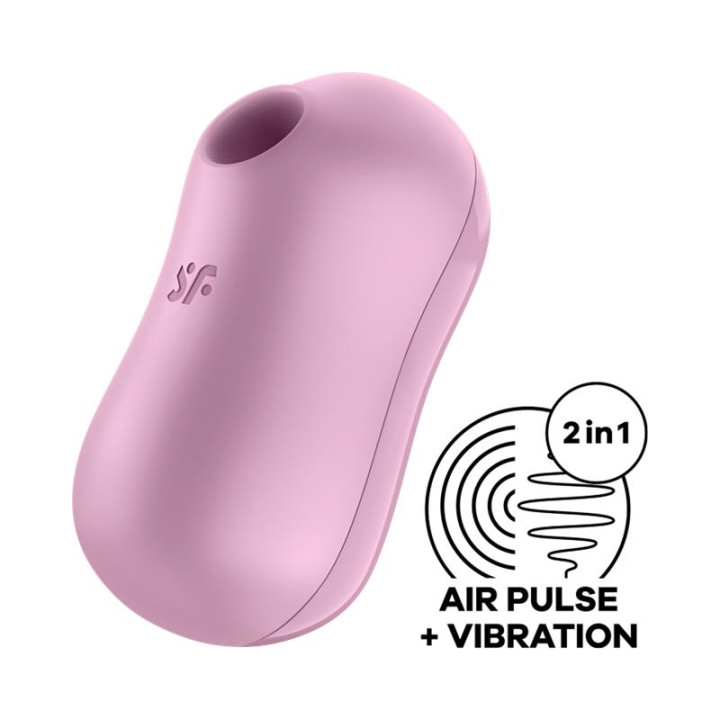 Cotton Candy Succionador de Clítoris y Vibrador Lila de Satisfyer | VibraZon