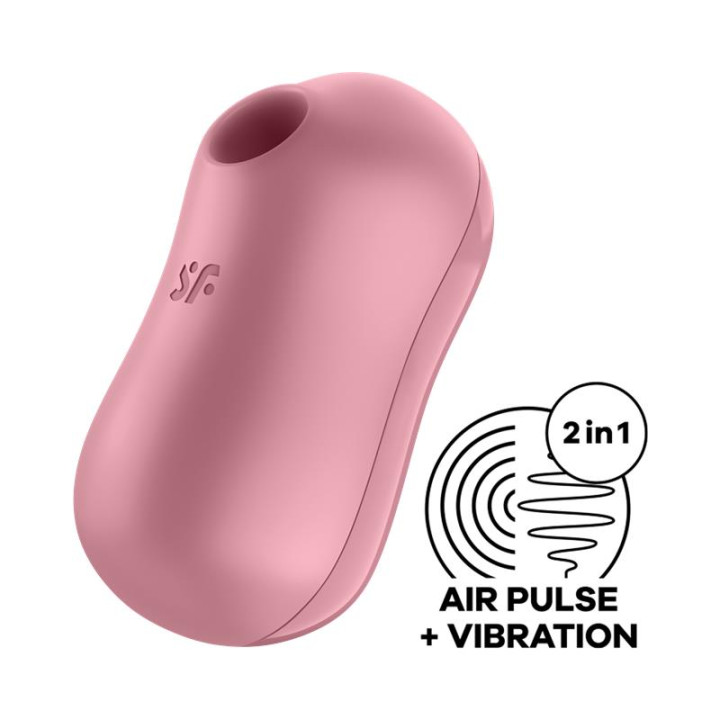 Cotton Candy Succionador de Clítoris y Vibrador Light Red de Satisfyer | VibraZon
