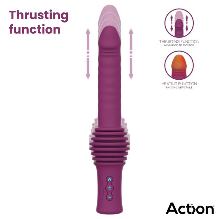 Roxer Sex Machine con Vibración, Thrusting, Efecto Calor y Control Remoto de Action | VibraZon