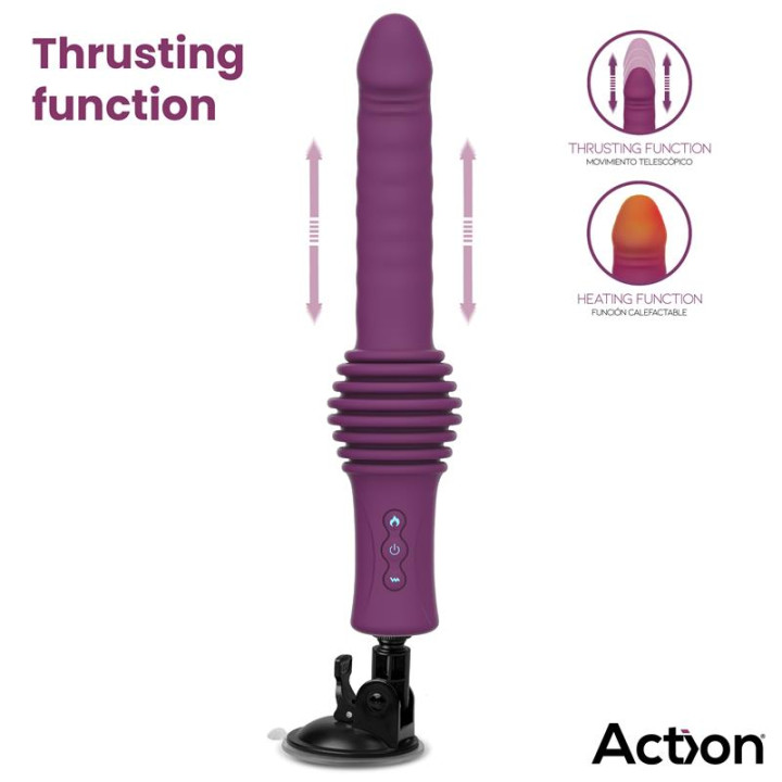 Roxer Sex Machine con Vibración, Thrusting, Efecto Calor y Control Remoto de Action | VibraZon