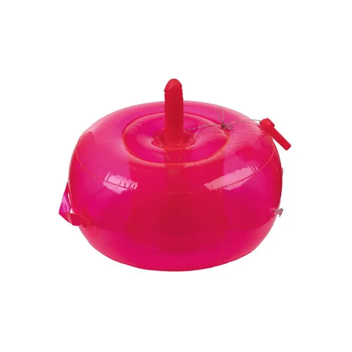 Cojín Hinchable con Dildo, Vibración y Control Remoto Ding Dong de Inflatable Fun