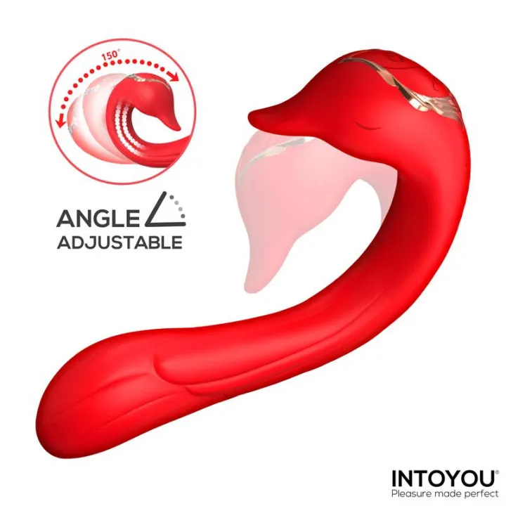 Swana Vibrador con Lengua y Ángulo Ajustable de Intoyou